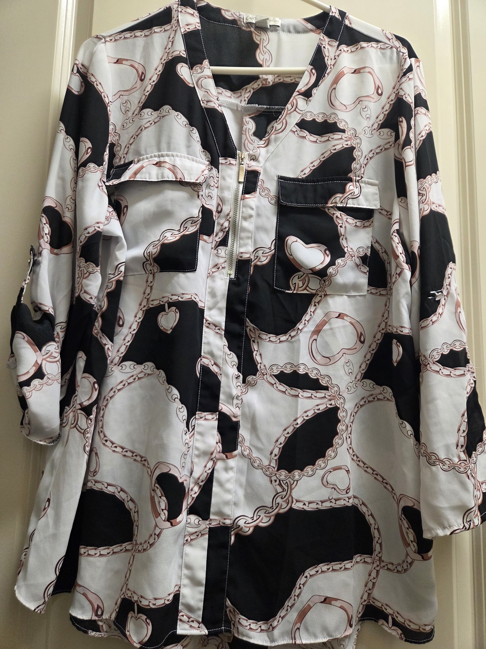 🍍Chain-Print Tunic